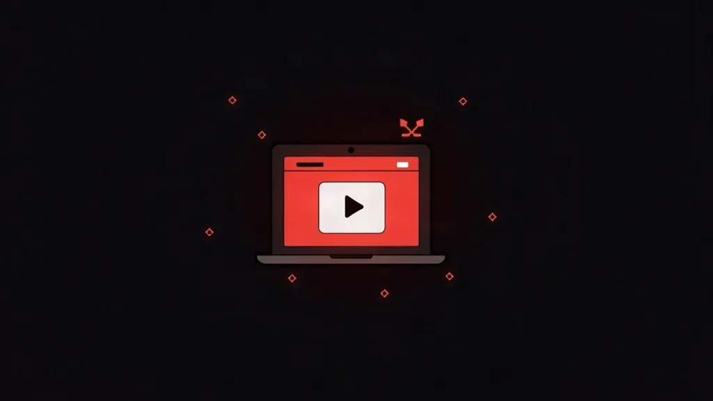 Laptop sa video plejerom - web dizajn usluge za male firme u UAE i Saudijskoj Arabiji po pristupačnim cenama