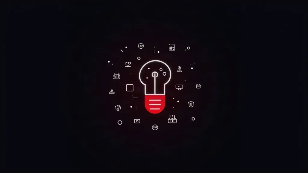 Veštačka inteligencija za optimizaciju konverzije veb sajta - ikona sijalice sa simbolima tehnologije