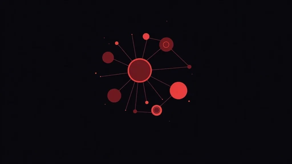 Mreža čvorova sa centralnim nodusa - ilustracija AI automatizacije poslovnih procesa B2B sistema