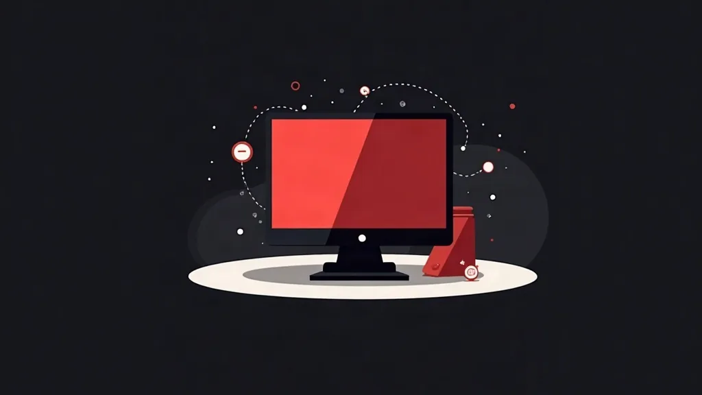 Responsive web dizajn za male kompanije - monitor sa crvenim interfejsom i mobilnim elementima