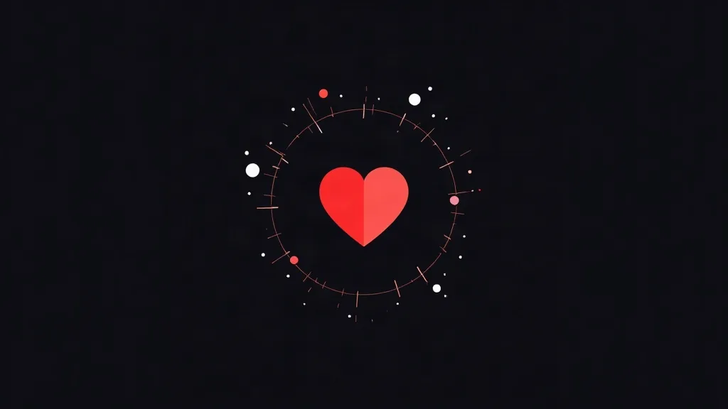 Srce sa digitalnim kružnim elementima - optimizacija Web Core Vitals za bolji SEO u pretrazi