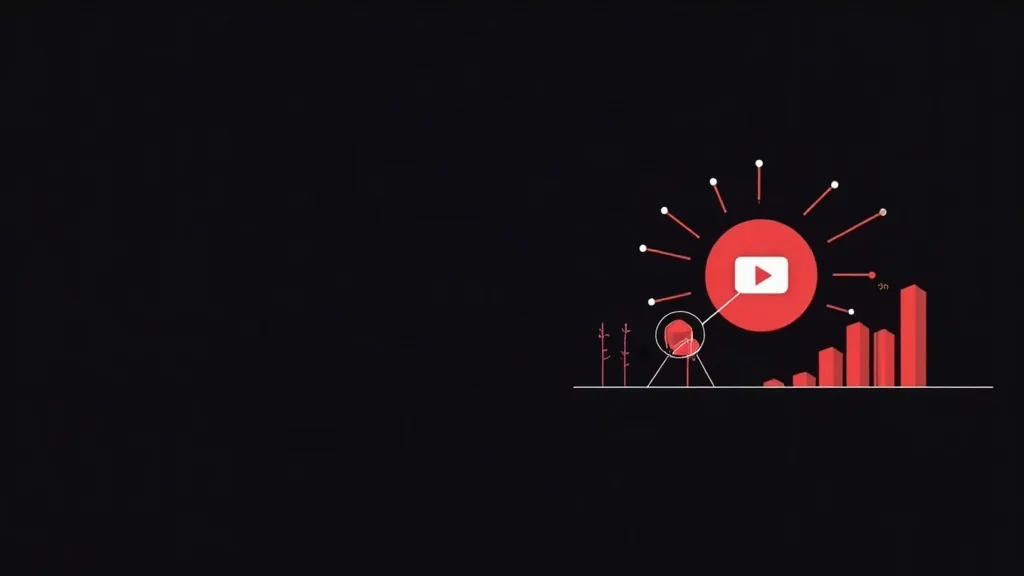 YouTube marketing i analitika sa grafikonom rasta i statistikom video sadržaja