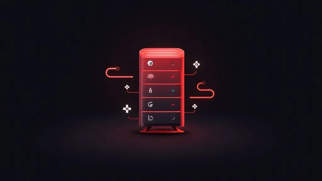 Neonska ilustracija smartphone-a sa ikonama WordPress hosting postavki i sigurnosnih opcija